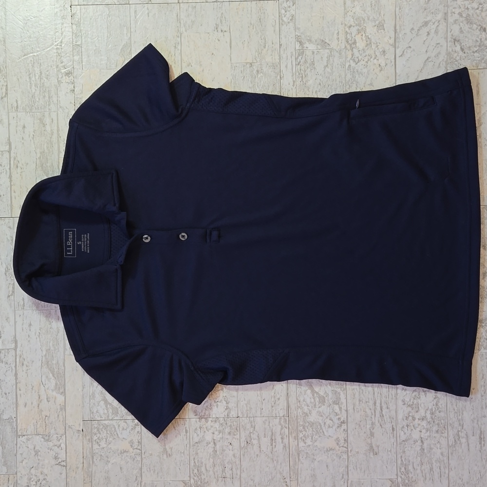 L.L. Bean Woman's Performance Mesh Polo Shirt SIZE small